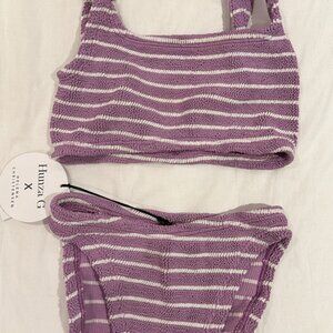 Hunza G striped bikini Xandra